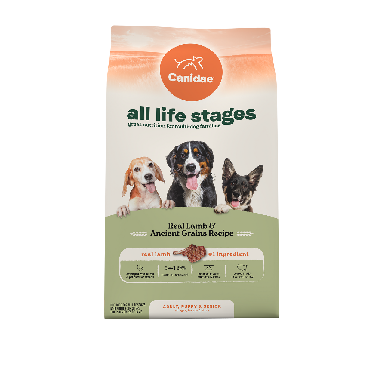 Canidae 美國咖比狗乾糧 - All Life Stages - 羊肉+原始穀物配方 / Dry Dog Food, Real Lamb & Ancient Grains Recipe