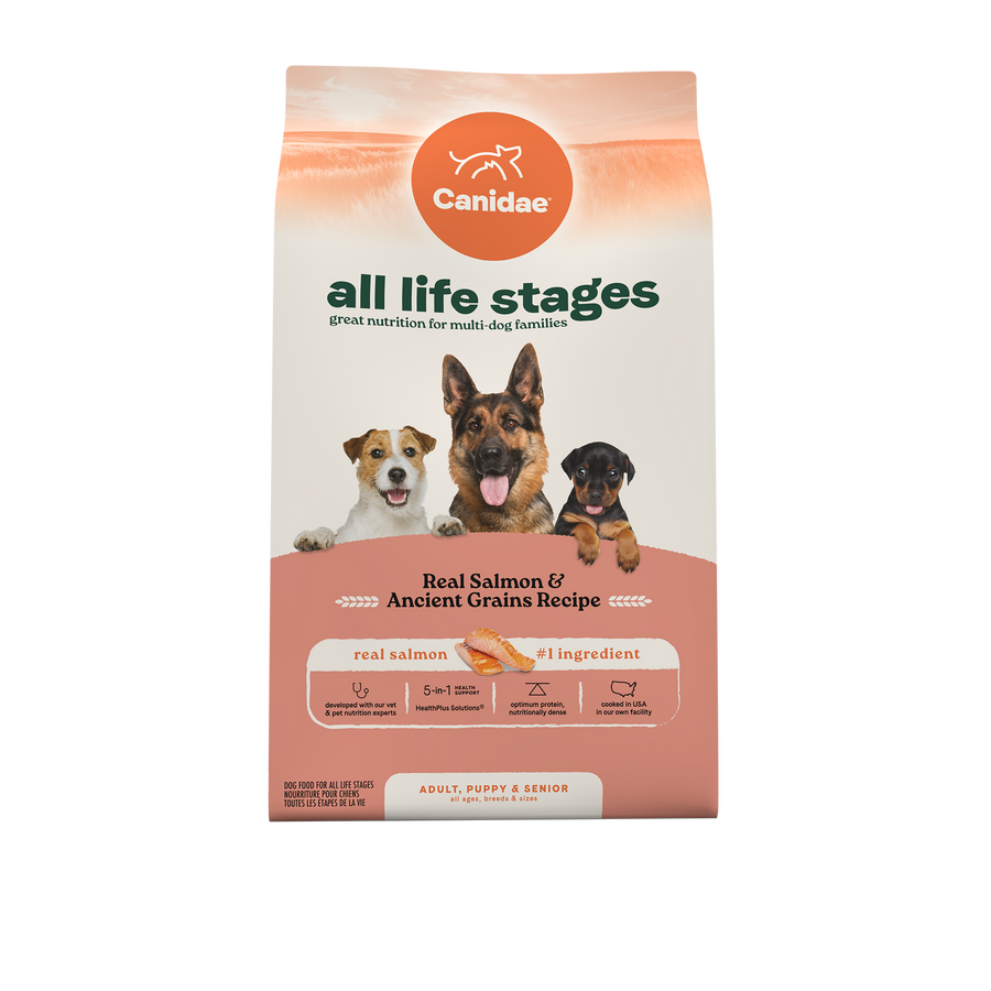Canidae 美國咖比狗乾糧 - All Life Stages - 三文魚+原始穀物配方 / Dry Dog Food, Real Salmon & Ancient Grains Recipe