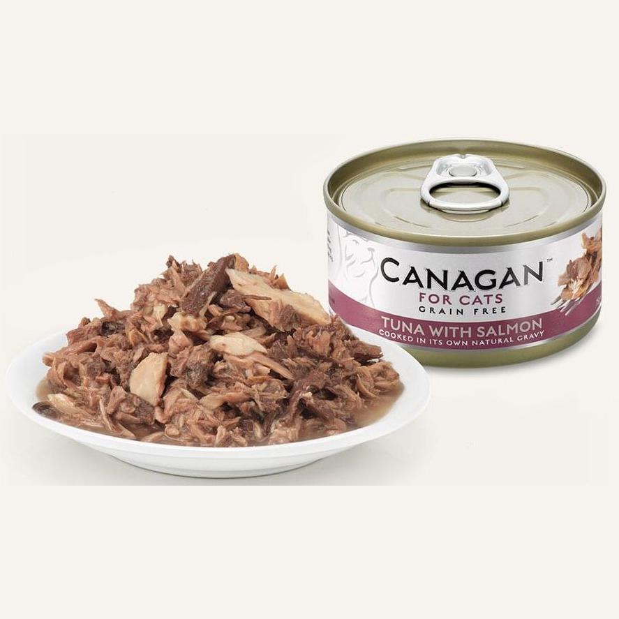 Canagan (原之選) 天然無穀物貓糧罐頭 - 吞拿魚伴三文魚 (75g)