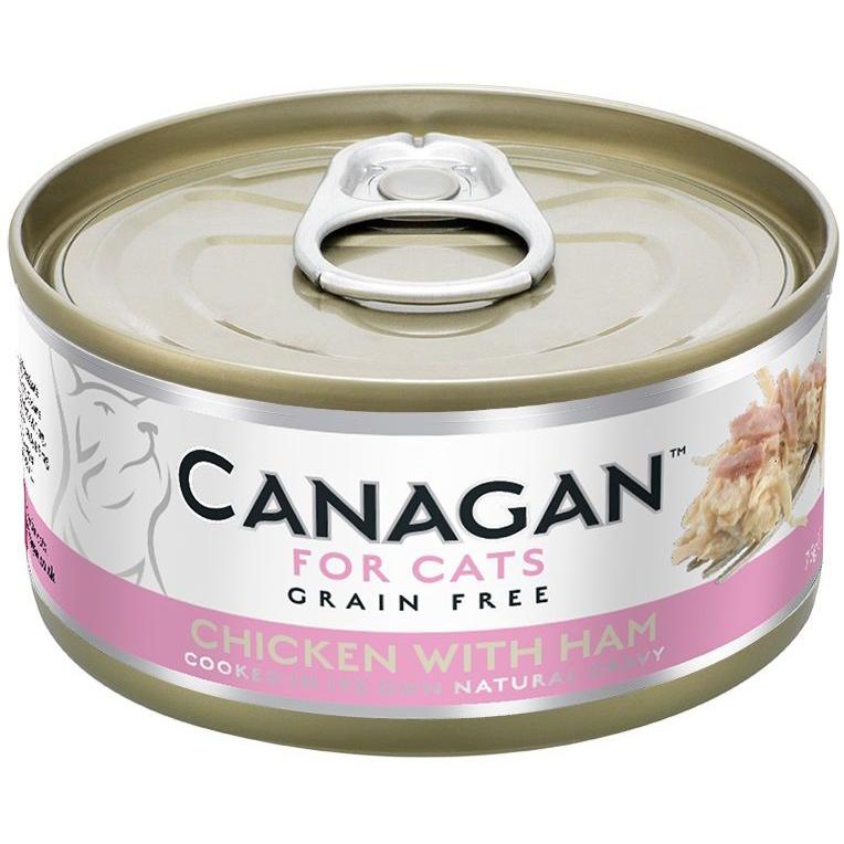 Canagan (原之選) 天然無穀物貓糧罐頭 - 雞肉伴火腿 (75g)