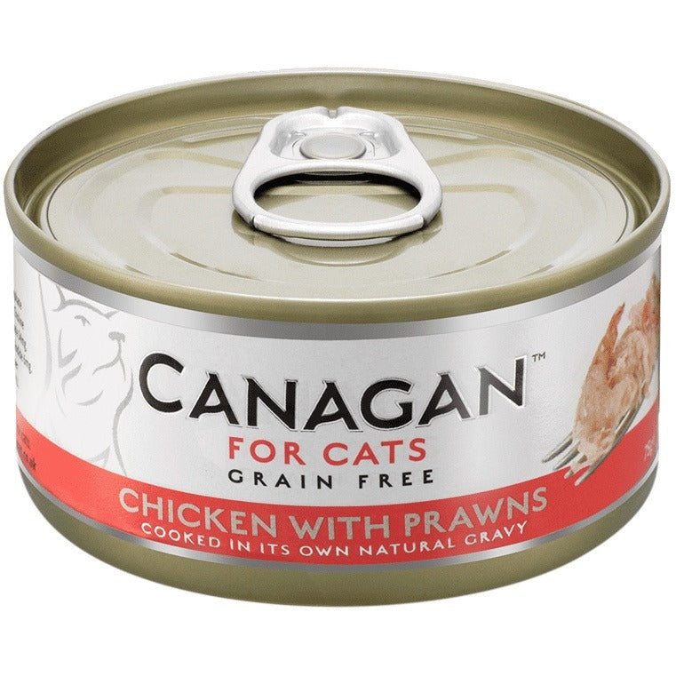 Canagan 原之選貓濕糧 - 無穀物 - 雞肉蝦 75g