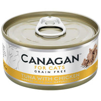 Canagan (原之選) 天然無穀物貓糧罐頭 - 雞肉伴吞拿魚 (75 g)