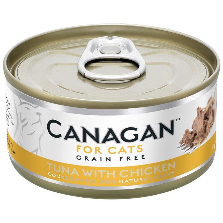 Canagan (原之選) 天然無穀物貓糧罐頭 - 雞肉伴吞拿魚 (75 g)