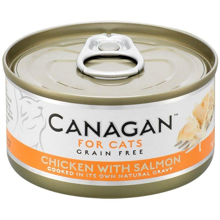 Canagan (原之選) 天然無穀物貓糧罐頭 - 雞肉伴三文魚 (75 g)
