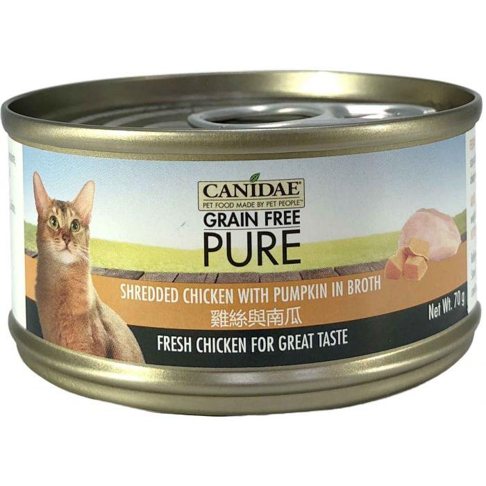 Canidae 咖比貓罐頭 - 雞絲與南瓜 70g