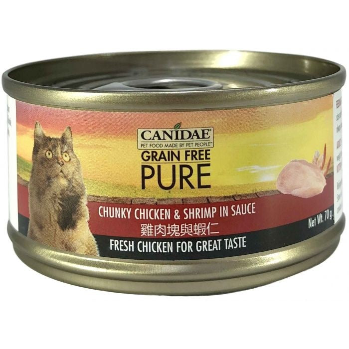 Canidae 咖比貓罐頭 - 雞肉塊與蝦仁 70g