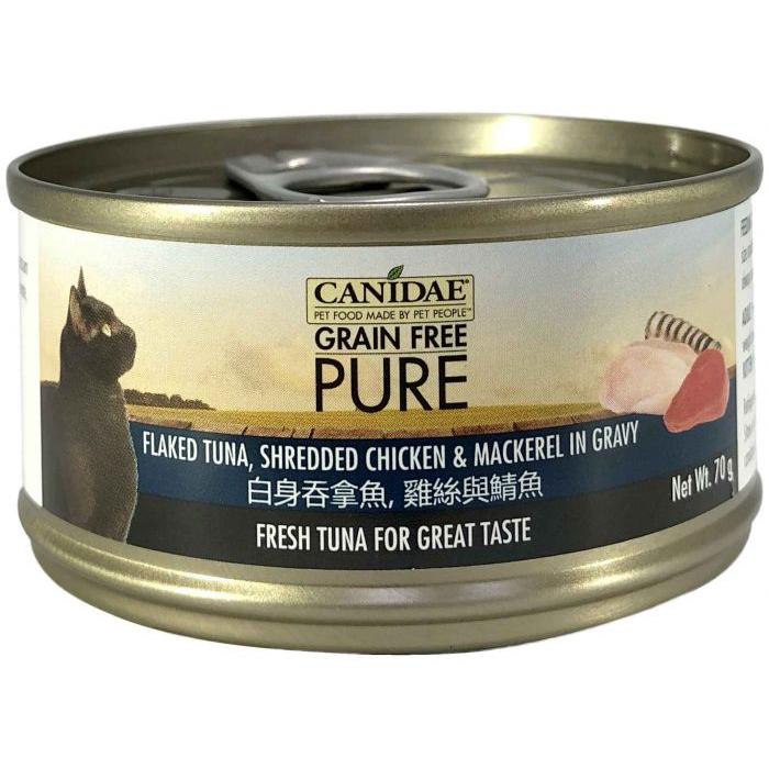 Canidae 咖比貓罐頭 - 白身吞拿魚雞絲與鯖魚 70g
