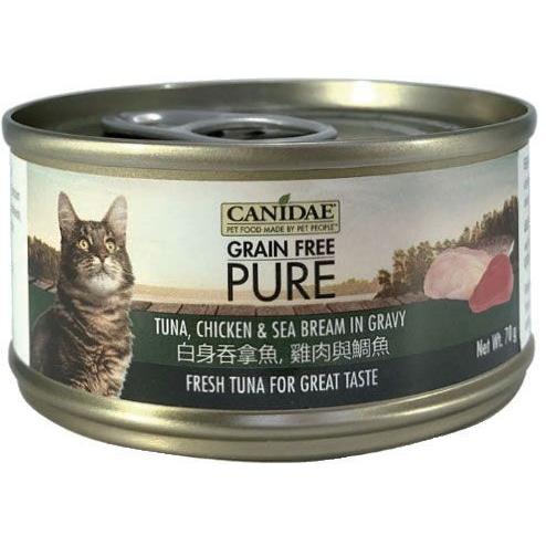 Canidae 咖比貓罐頭 - 白身吞拿魚雞肉與鯛魚 70g