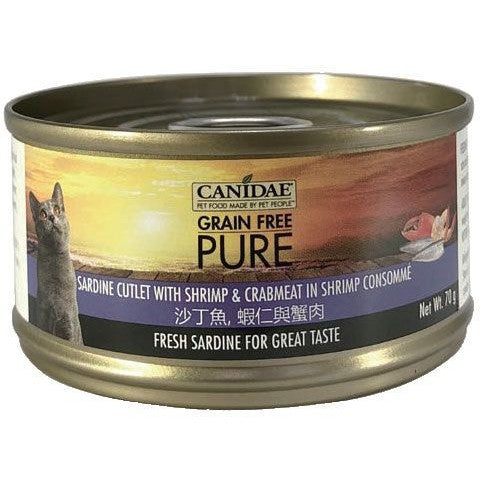 Canidae 咖比貓罐頭 - 沙丁魚與蝦仁與蟹肉 70g