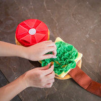 Woof_芝士漢堡藏食寵物毛絨玩具