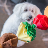 Woof_芝士漢堡藏食寵物毛絨玩具
