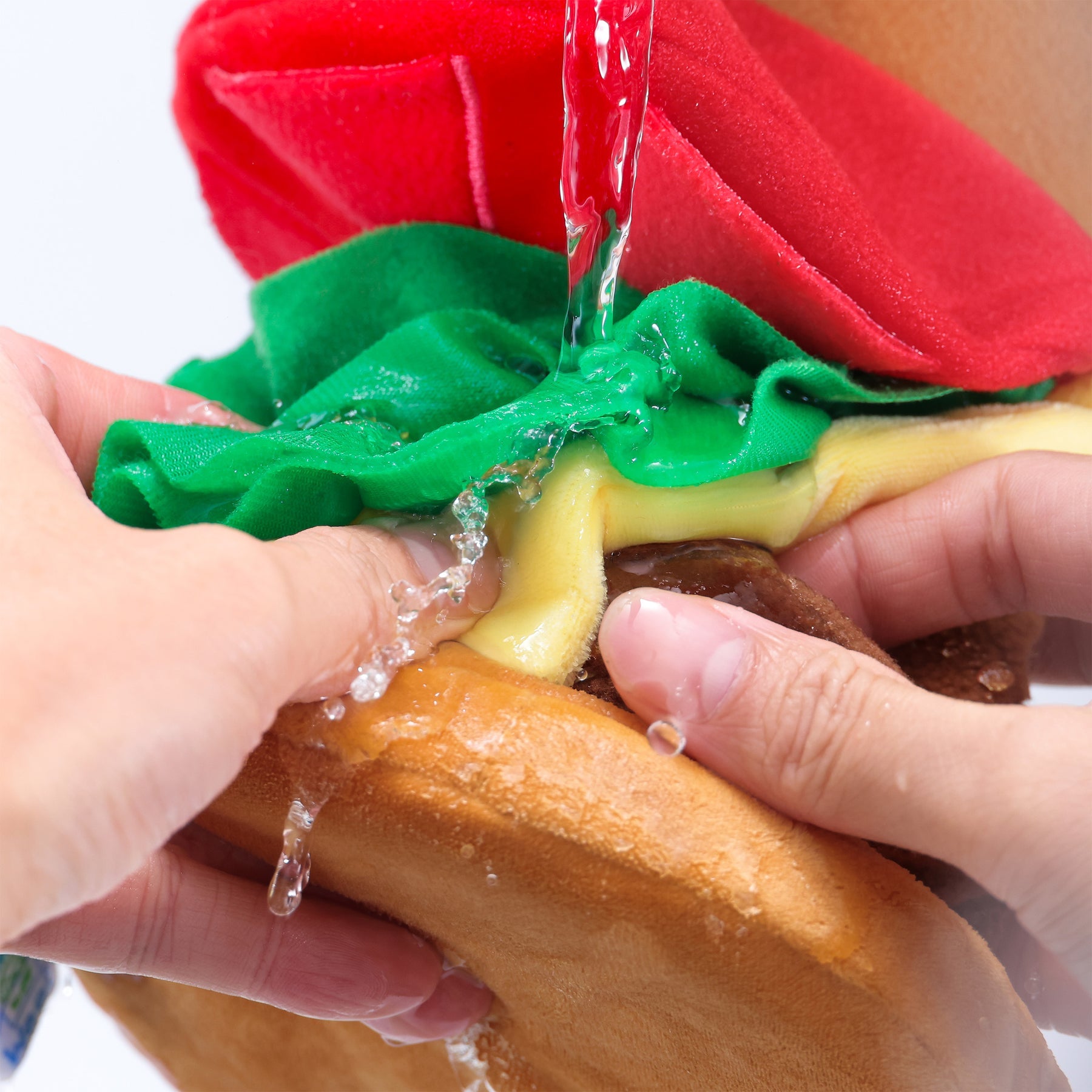 Woof_芝士漢堡藏食寵物毛絨玩具