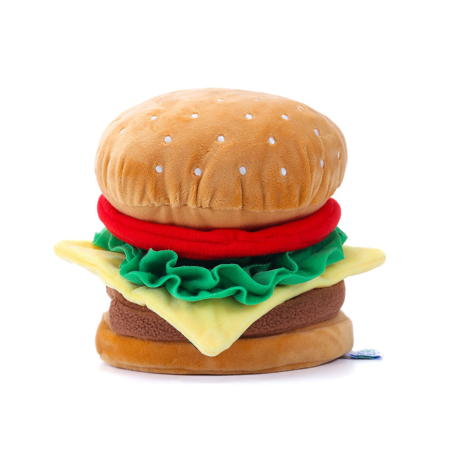 Woof_芝士漢堡藏食寵物毛絨玩具