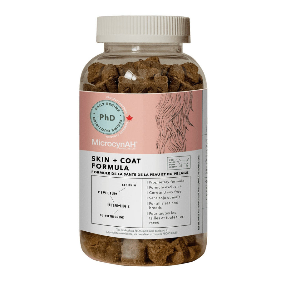 MicrocynAH PhD Dog Treats - 皮膚毛髮保養配方 (狗用-90粒)