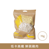 小犬威利_CUBE高纖零食系列_低卡高纖鮮蔬雞肉零食_70克