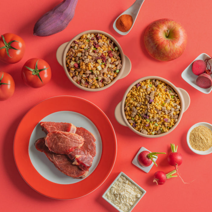 小犬威利_MEAL均衡主食系列_無穀蘋果甜菜牛肉熟食凍乾_800克