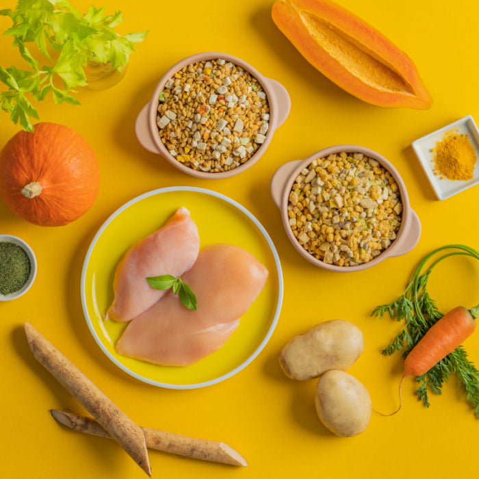 小犬威利_MEAL均衡主食系列_無麩南瓜鮮蔬雞肉熟食凍乾_200克