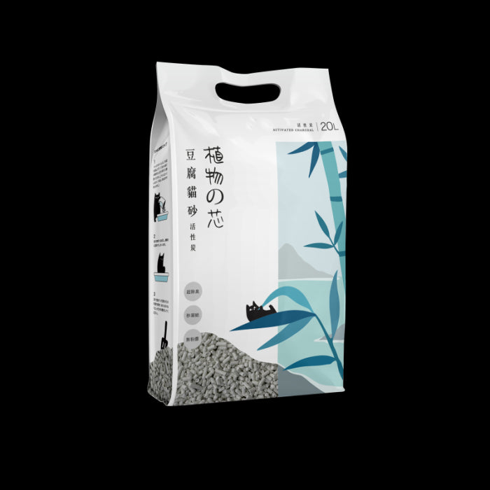 植物之芯_豆腐貓砂(活性炭)_20L