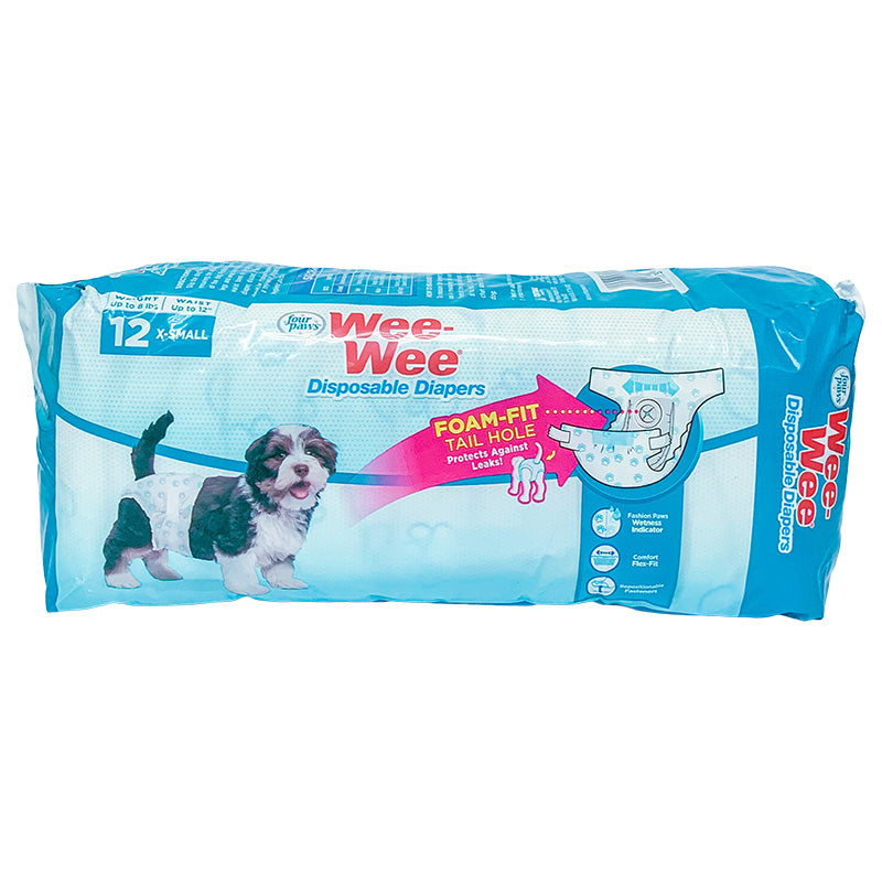 四爪_Four_Paws_狗用即棄尿褲_加細碼_12片裝
