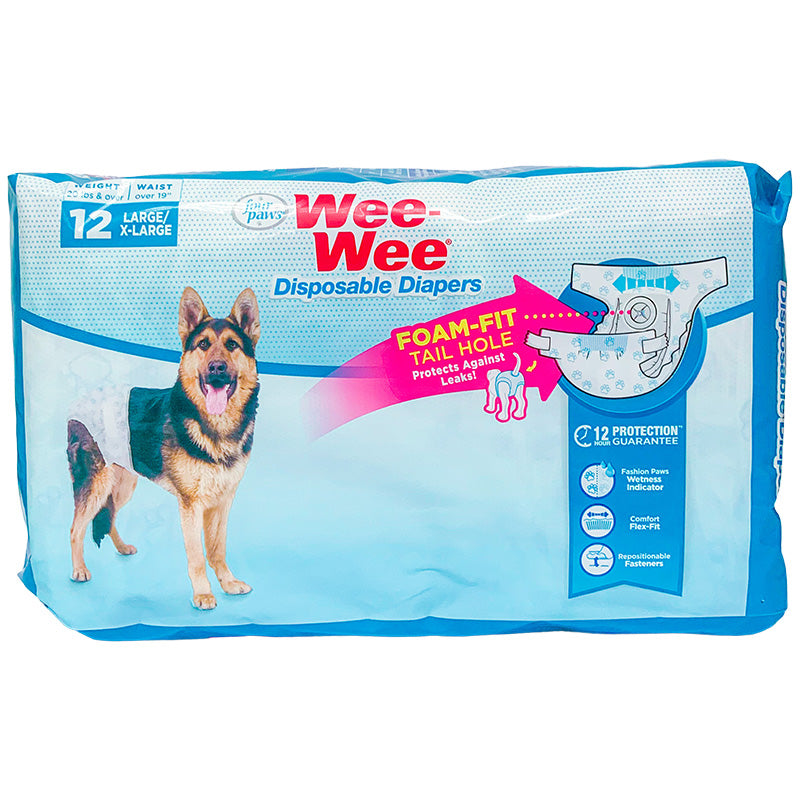 四爪_Four_Paws_狗用即棄尿褲_大碼_12片裝