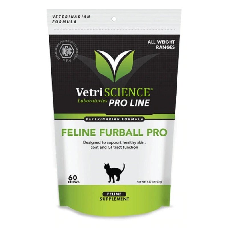 Vetri Feline Furball PRO (60 Chews) 貓貓去毛球小食 (60粒)