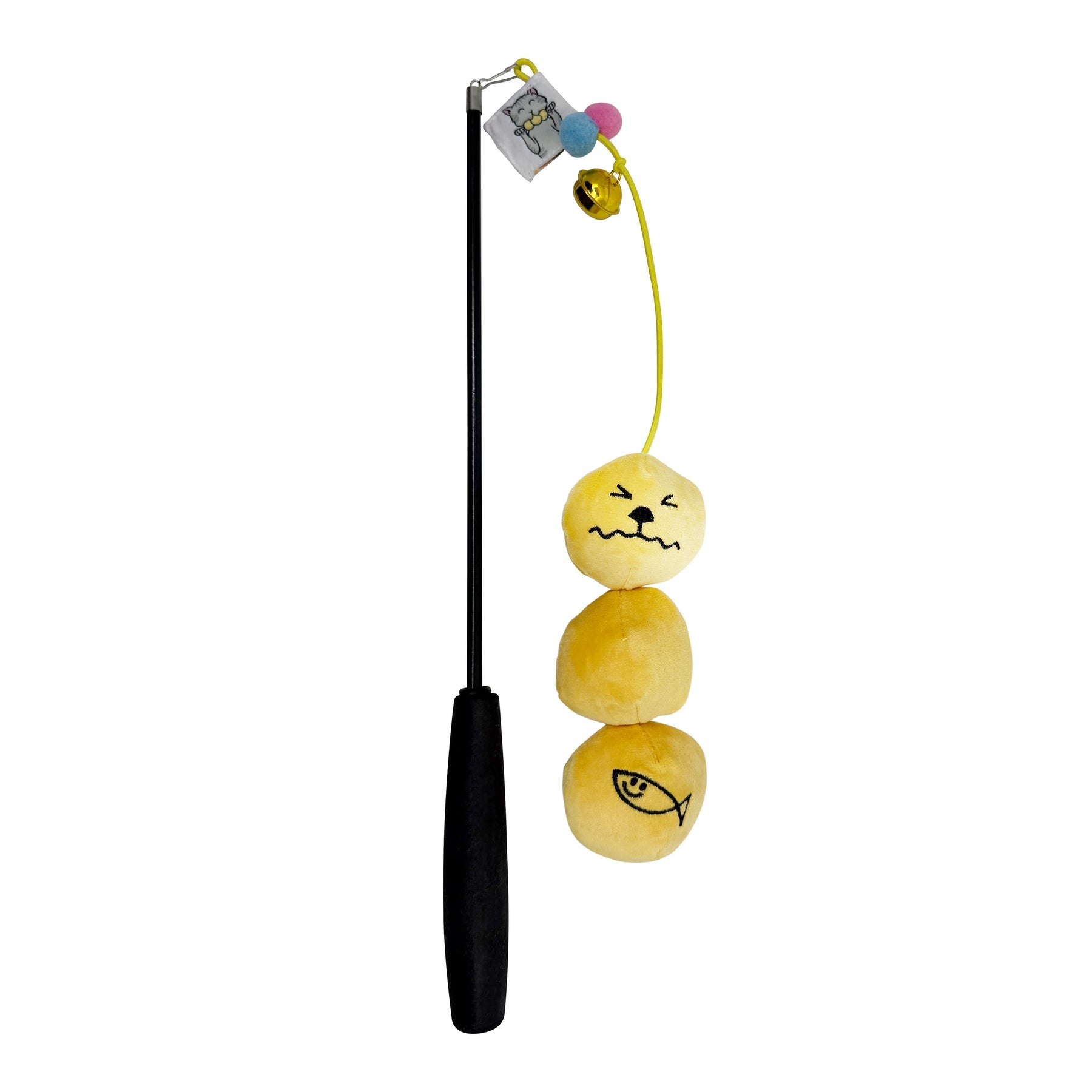 Meow_咖哩魚蛋毛絨逗貓棒