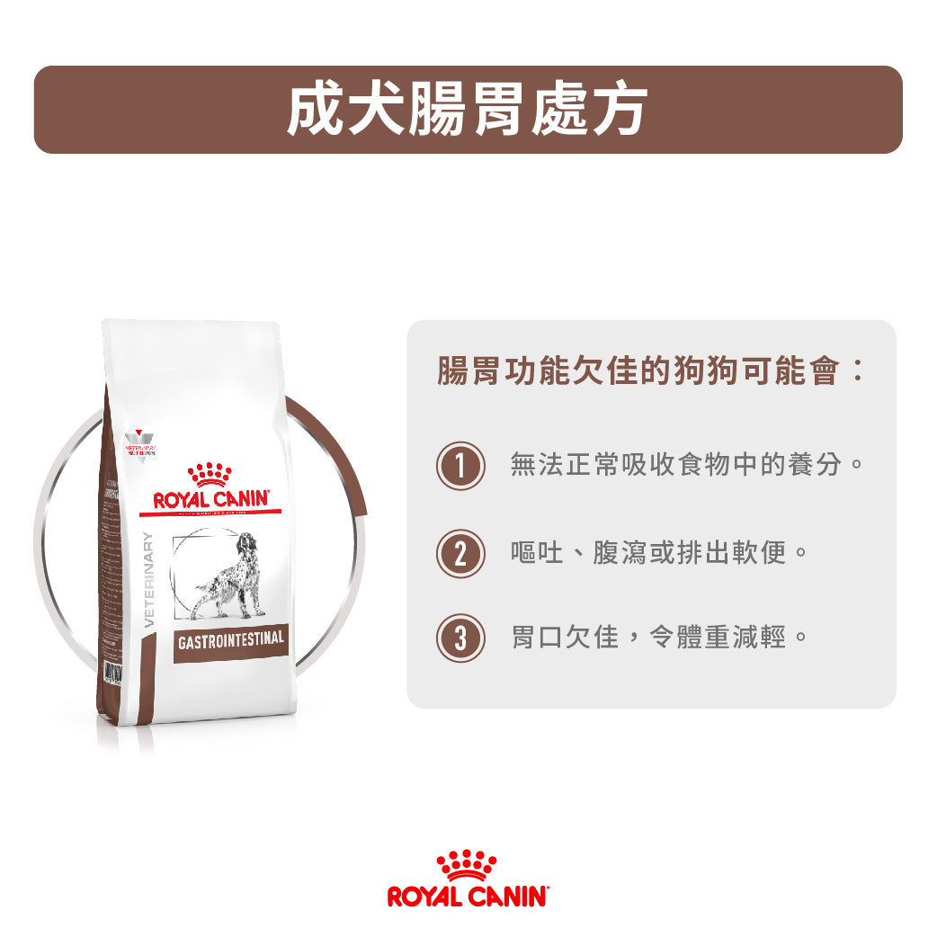 Royal Canin - VHN Dog GastroIntestinal 成犬腸胃處方糧