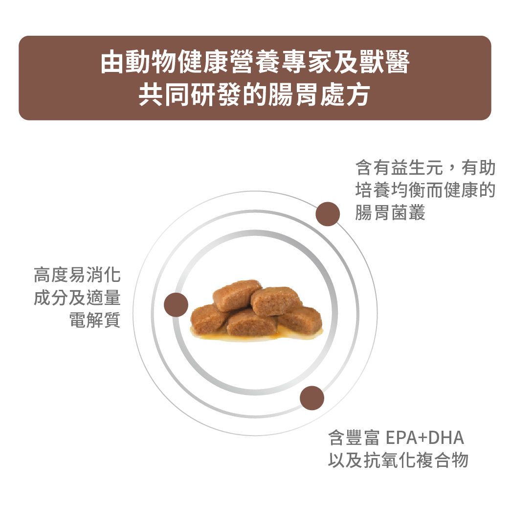 Royal Canin - VHN Cat GastroIntestinal成貓腸胃處方袋裝濕糧（肉汁）85g