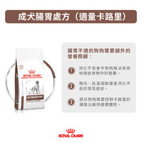 Royal Canin - VHN Dog GastroIntestinal Moderate Calorie 成犬腸胃低卡路里處方糧