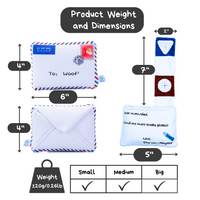 Woof_香港空郵信件藏食毛絨寵物玩具