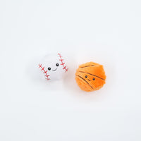 Patchwork Pet Prickles 狗狗玩樂刺球組合套裝 棒球籃球小子4吋