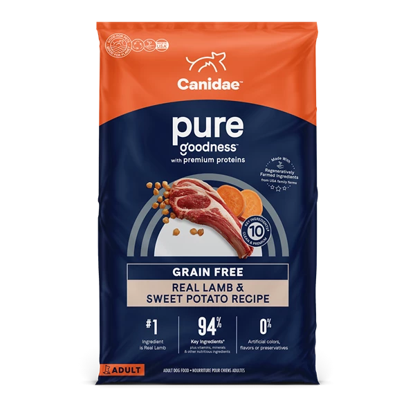 Canidae 美國咖比狗乾糧 - PURE 無穀物 - 成犬配方 (羊肉&甜薯) / Dry Dog Food with Lamb & Sweet Potato