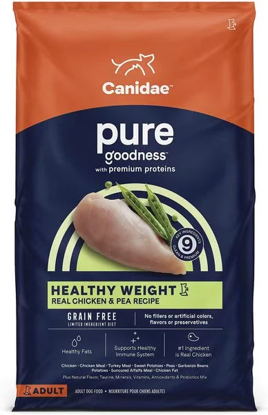 Canidae 美國咖比狗乾糧 - PURE 無穀物 - 體重控制配方 / Dry Dog Food for Weight Management with Chicken & Pea