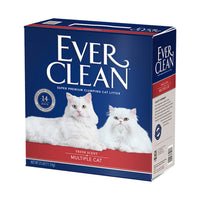 藍鑽_EverClean_紅標多貓抑菌貓砂_微香味_25磅