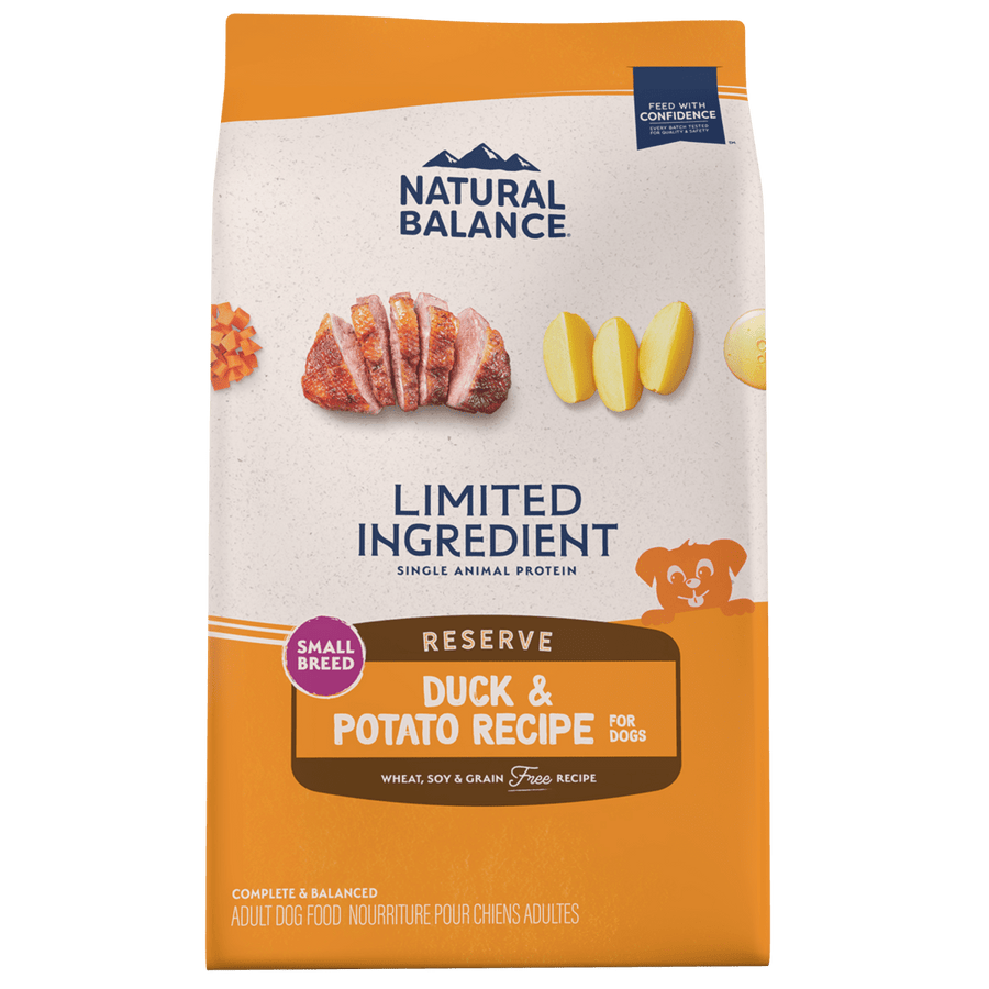 NATURAL BALANCE - 單一蛋白無穀物成犬狗乾糧 - 鴨肉、馬鈴薯（小型犬）