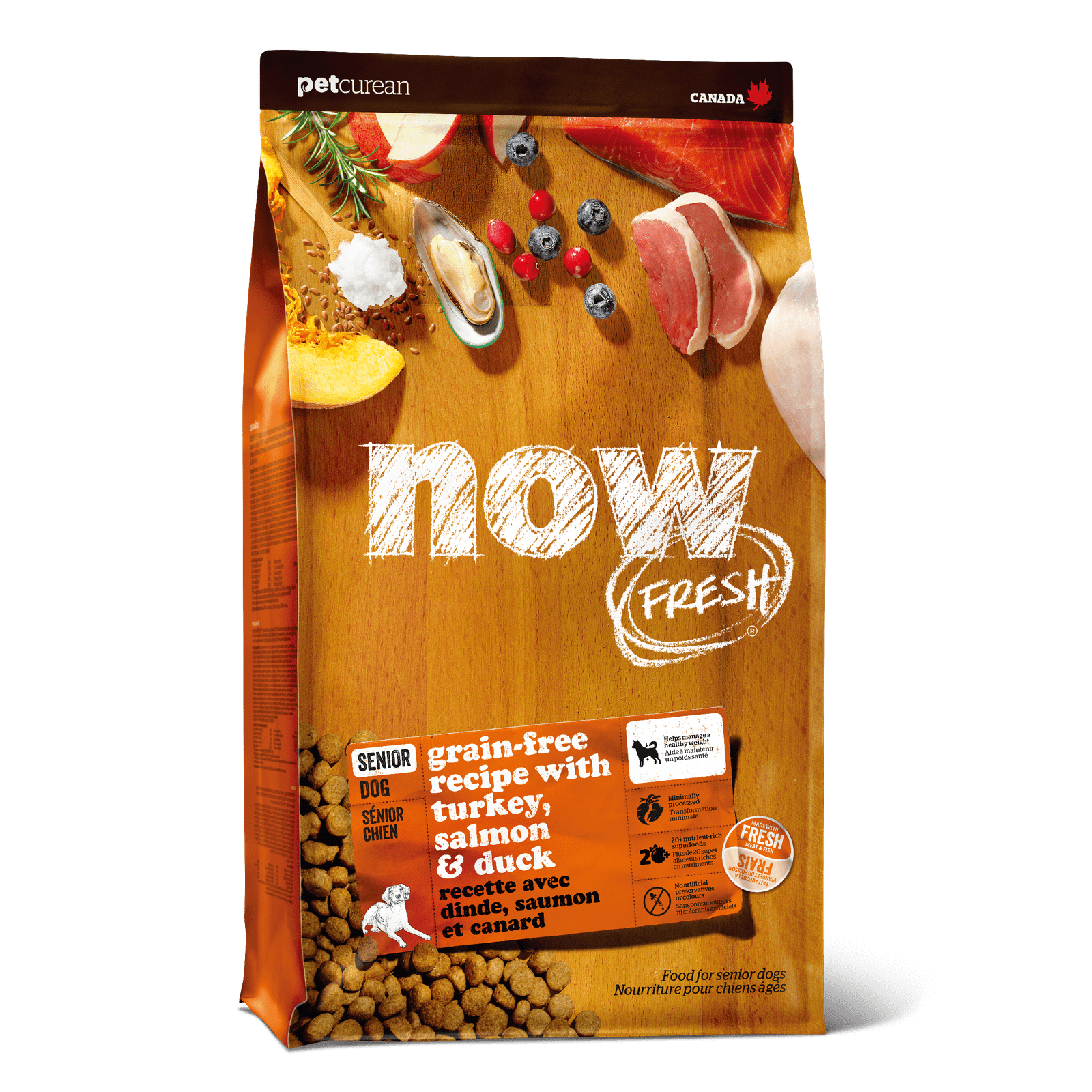 NOW FRESH 無穀物老犬乾糧 (火雞+三文魚+鴨肉) GRAIN FREE SENIOR