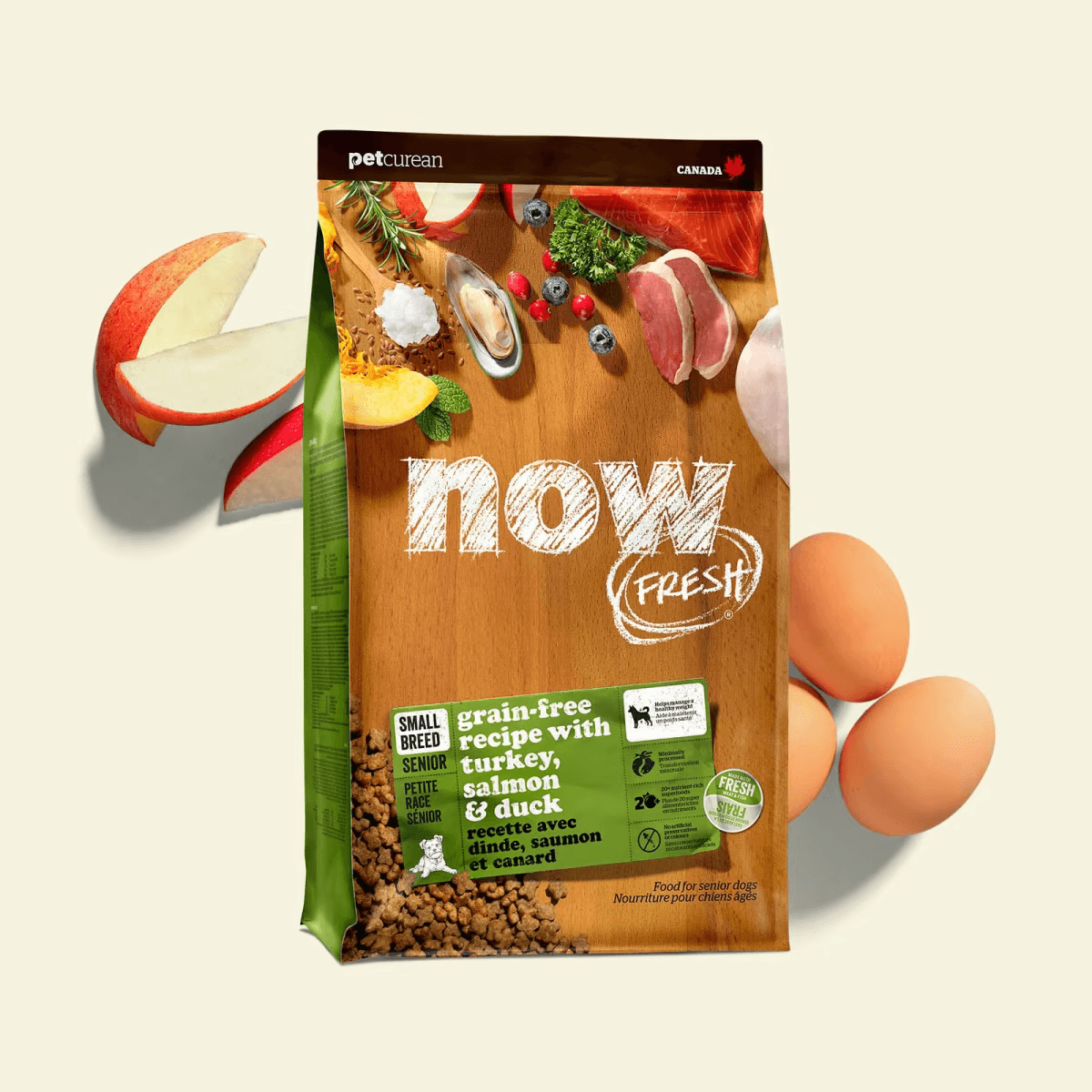 NOW FRESH 小型老犬乾糧 (火雞, 三文魚及鴨) 配方 SENIOR SMALL BREED