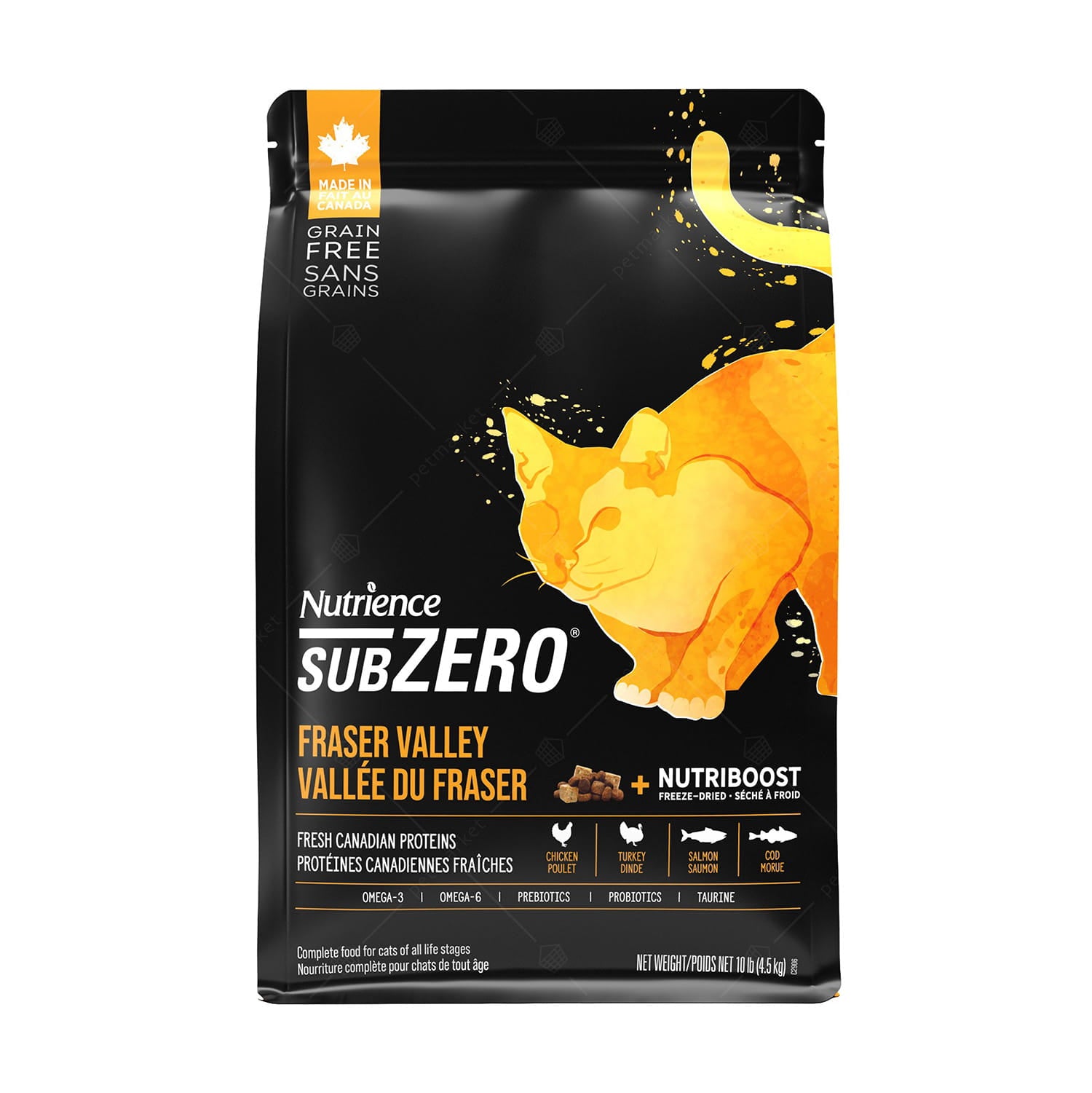 Nutrience_Sub_Zero_頂級雞肉_火雞_海魚_脫水肉粒配方[全貓]