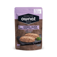 OWNAT Wetline 無穀物主食濕包 (放牧雞肉+三文魚 絕育配方) Grain Free 85g Chicken & Salmon Sterilized