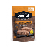 OWNAT WETLINE 無穀物主食濕包 (放牧雞肉+鮮蝦) GRAIN FREE 85G CHICKEN & SHRIMPS
