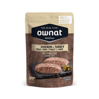 OWNAT Wetline 西班牙無穀物主食濕包 (放牧雞肉+火雞 絕育配方)Grain Free 85g Chicken & Turkey Sterilized