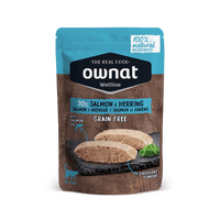 OWNAT WETLINE 無穀物主食濕包 (三文魚+鯡魚) GRAIN FREE 85G SALMON & HERRING