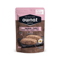 OWNAT Wetline 無穀物主食濕包 (幼貓 三文魚+放牧火雞) Grain Free 85g Kitten Salmon & Turkey