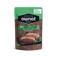 OWNAT WETLINE 無穀物主食濕包 (放牧火雞+雞肉) GRAIN FREE 85G TURKEY & CHICKEN