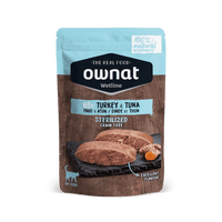 OWNAT Wetline 無穀物主食濕包 (放牧火雞+吞拿魚 絕育配方) Grain Free 85g Turkey &amp; Tuna Sterilized