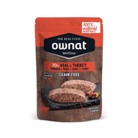 OWNAT WETLINE 無穀物主食濕包 (放牧小牛肉+火雞) GRAIN FREE 85G VEAL & TURKEY