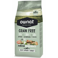 OWNAT 成年犬消化配方-放牧雞肉與火雞犬糧 (大顆粒）Prime Grain Free Adult Chicken & Turkey Dog Food