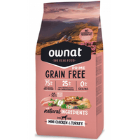 Ownat 全齡犬挑嘴配方-放牧雞肉與火雞犬糧 (小顆粒) Prime Grain Free Mini Chicken & Turkey
