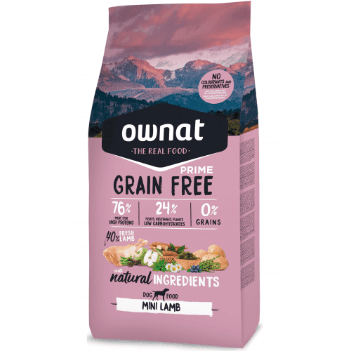 OWNAT 全齡犬低敏配方-放牧草飼小羔羊犬糧 (小顆粒）Prime Grain Free Mini Lamb
