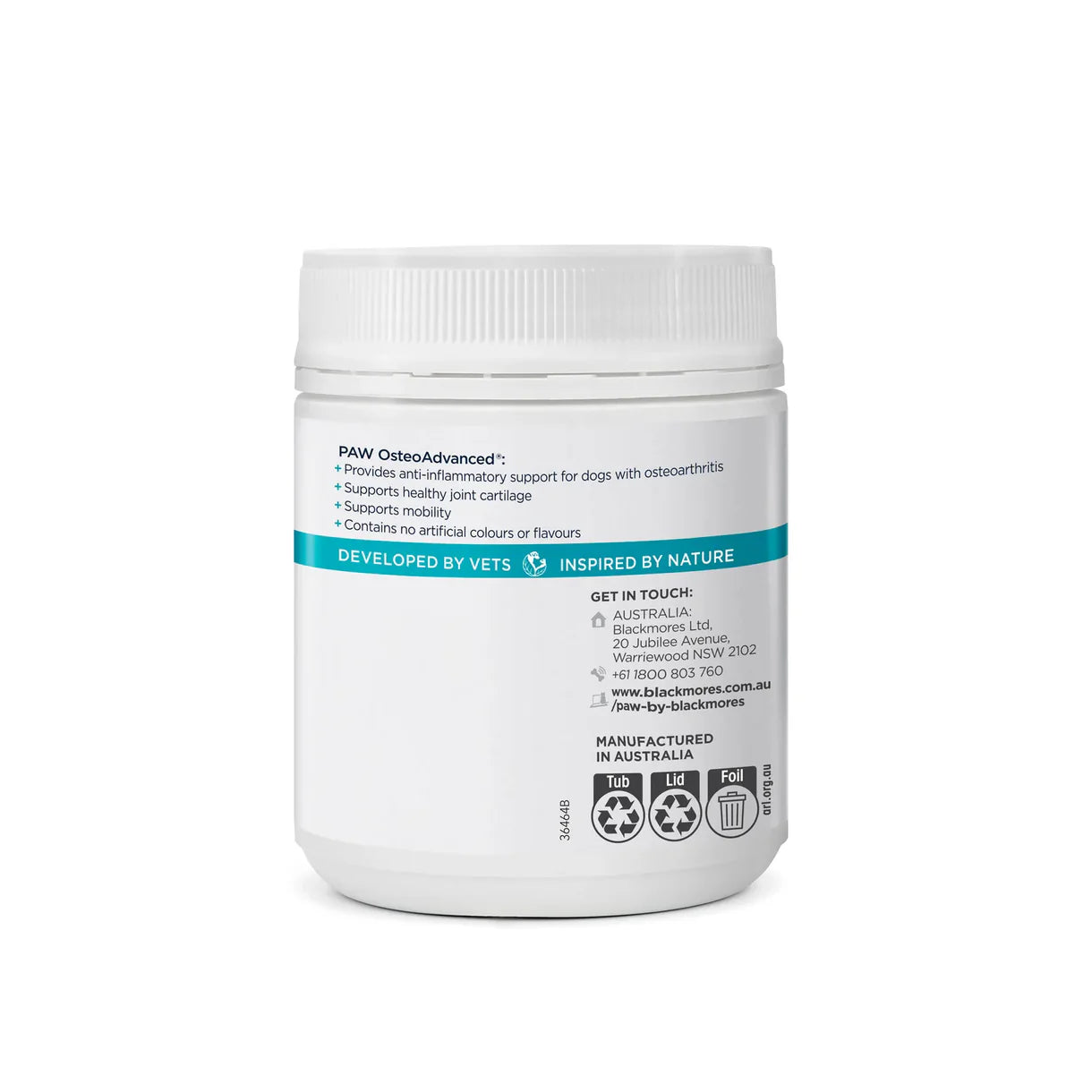 PAW OSTEOADVANCED CLINICAL JOINT SUPPORT CHEWS 300G 60'S 狗用關節全面強效護理配方 300g 60粒裝